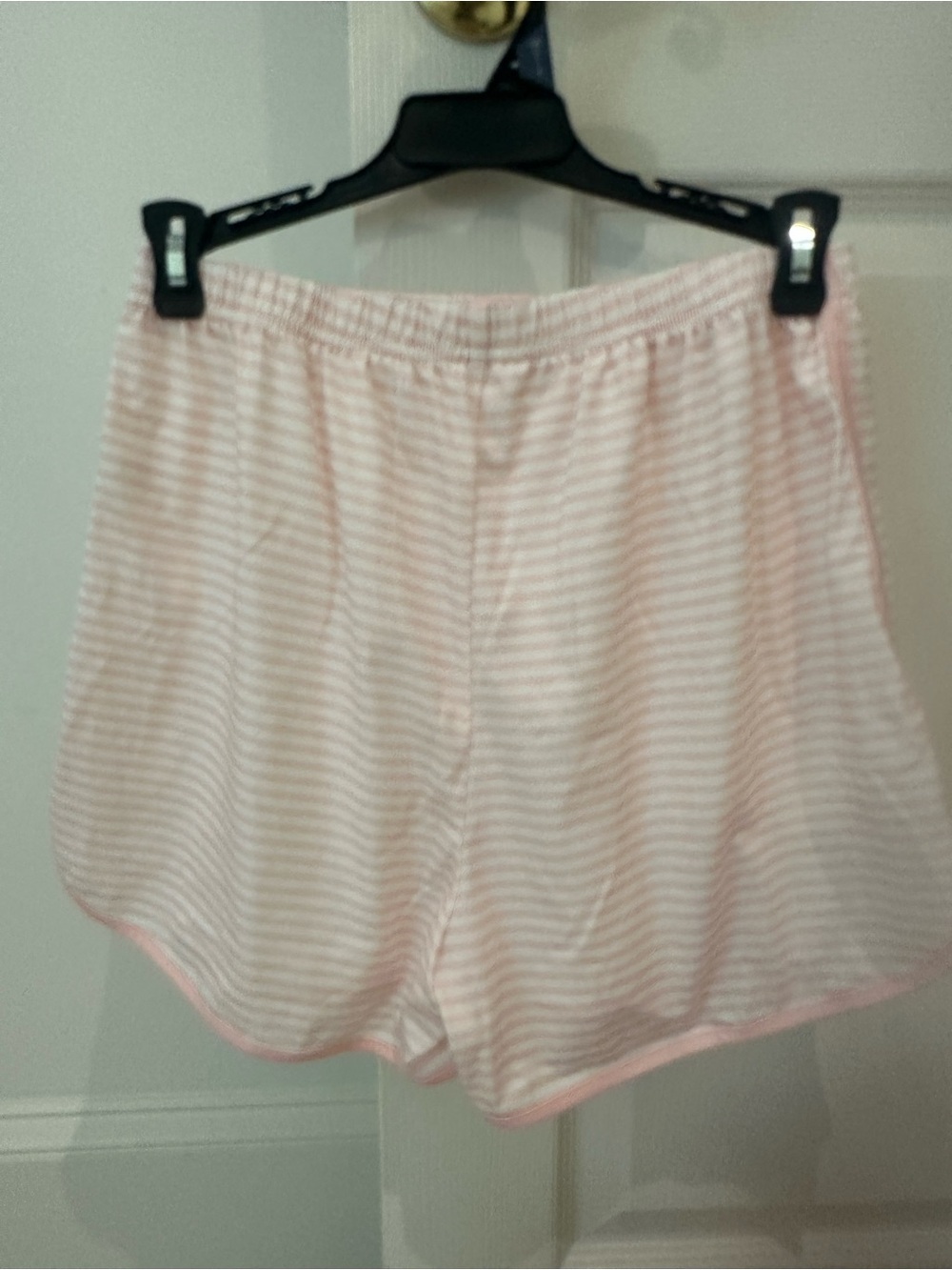 Soft Pink Striped Pajama Set - Short Sleeve Top & Shorts - Picture 5 of 5
